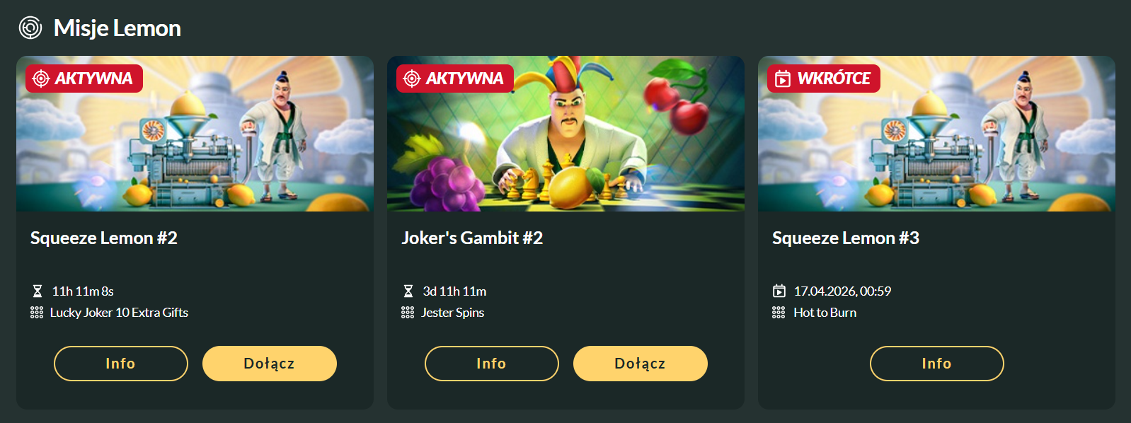 Lemon Casino płatności